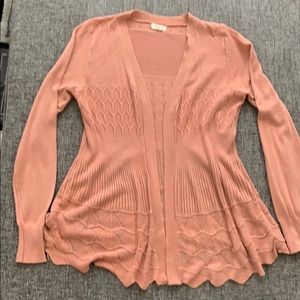 Open cardigan with designs